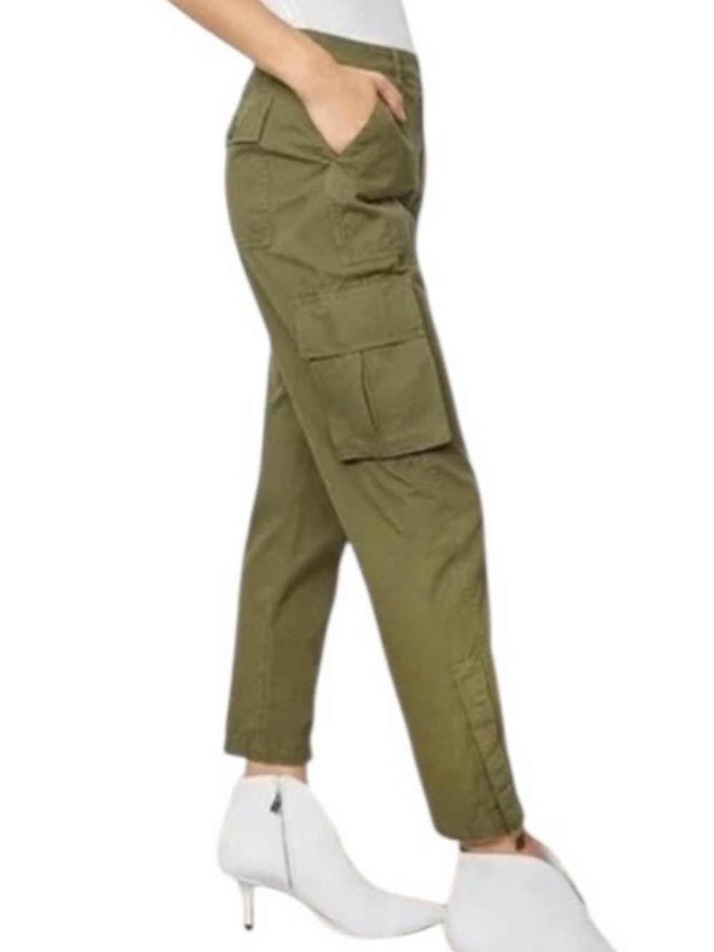 Anine Bing NEW Cargo Trouser Olive Green